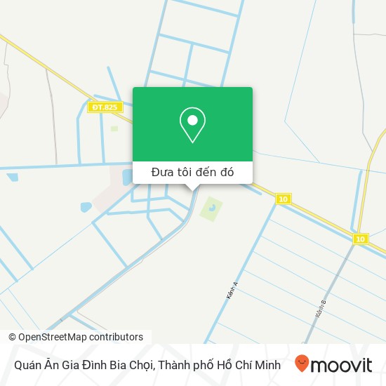 Bản đồ Quán Ăn Gia Đình Bia Chọi, ĐƯỜNG Vườn Thơm Huyện Bình Chánh, Thành Phố Hồ Chí Minh
