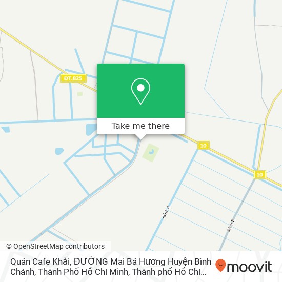 Bản đồ Quán Cafe Khải, ĐƯỜNG Mai Bá Hương Huyện Bình Chánh, Thành Phố Hồ Chí Minh