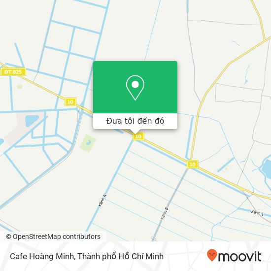 Bản đồ Cafe Hoàng Minh, ĐƯỜNG Kênh A Huyện Bình Chánh, Thành Phố Hồ Chí Minh