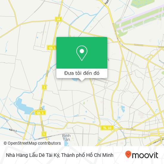 Bản đồ Nhà Hàng Lẩu Dê Tài Ký, Quận Bình Tân, Thành Phố Hồ Chí Minh