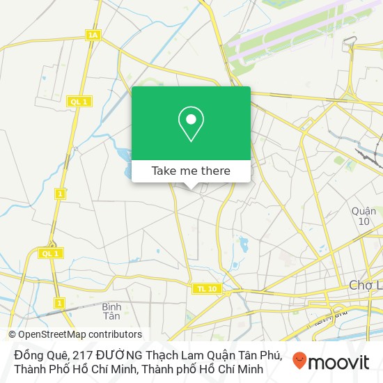 Bản đồ Đồng Quê, 217 ĐƯỜNG Thạch Lam Quận Tân Phú, Thành Phố Hồ Chí Minh