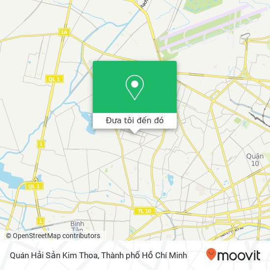 Bản đồ Quán Hải Sản Kim Thoa, ĐƯỜNG Hiền Vương Quận Tân Phú, Thành Phố Hồ Chí Minh