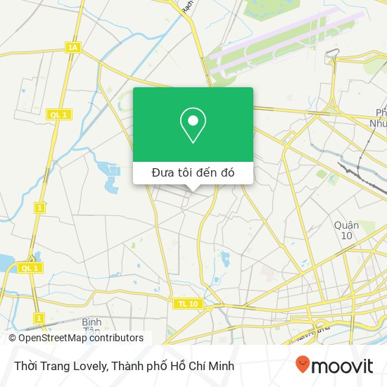 Bản đồ Thời Trang Lovely, ĐƯỜNG Nguyễn Sơn Quận Tân Phú, Thành Phố Hồ Chí Minh