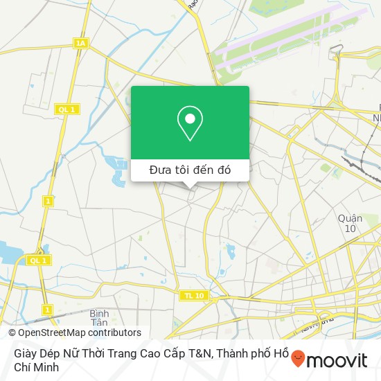 Bản đồ Giày Dép Nữ Thời Trang Cao Cấp T&N, ĐƯỜNG Lê Khôi Quận Tân Phú, Thành Phố Hồ Chí Minh