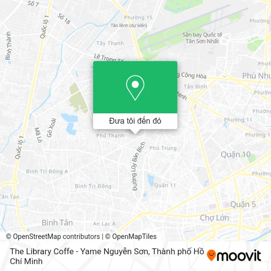 Bản đồ The Library Coffe - Yame Nguyễn Sơn