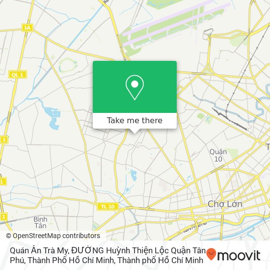 Bản đồ Quán Ăn Trà My, ĐƯỜNG Huỳnh Thiện Lộc Quận Tân Phú, Thành Phố Hồ Chí Minh
