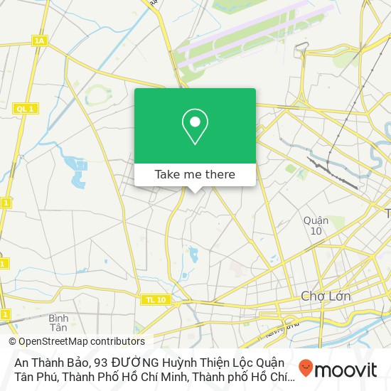 Bản đồ An Thành Bảo, 93 ĐƯỜNG Huỳnh Thiện Lộc Quận Tân Phú, Thành Phố Hồ Chí Minh