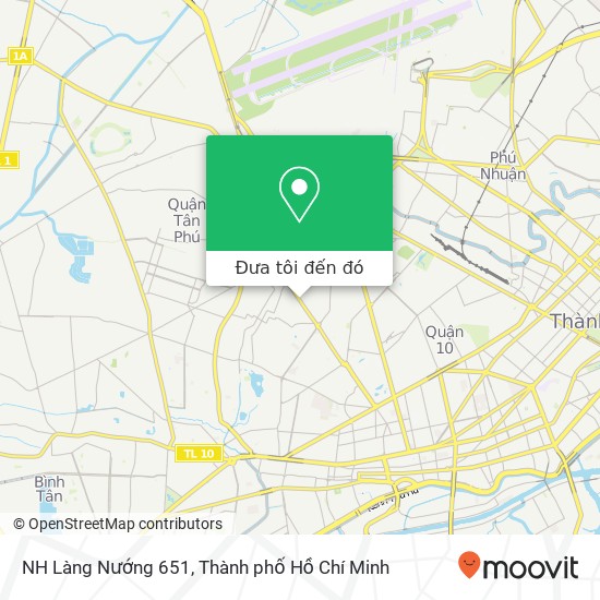 Bản đồ NH Làng Nướng 651, Quận Tân Phú, Thành Phố Hồ Chí Minh