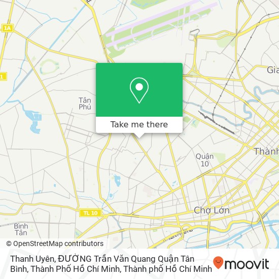 Bản đồ Thanh Uyên, ĐƯỜNG Trần Văn Quang Quận Tân Bình, Thành Phố Hồ Chí Minh