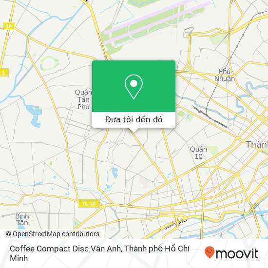 Bản đồ Coffee Compact Disc Vân Anh, 464 ĐƯỜNG Âu Cơ Quận Tân Bình, Thành Phố Hồ Chí Minh