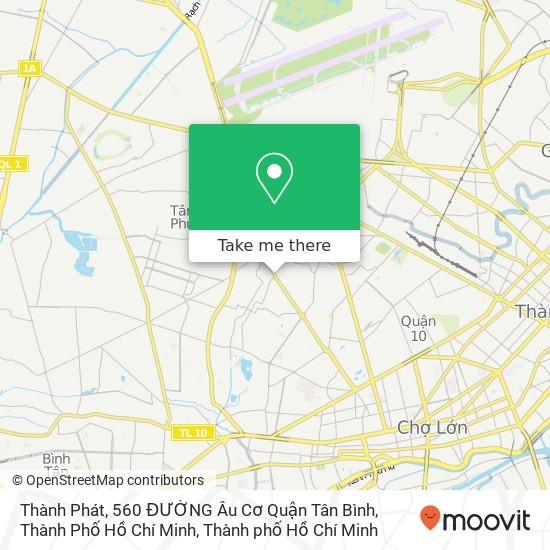 Bản đồ Thành Phát, 560 ĐƯỜNG Âu Cơ Quận Tân Bình, Thành Phố Hồ Chí Minh