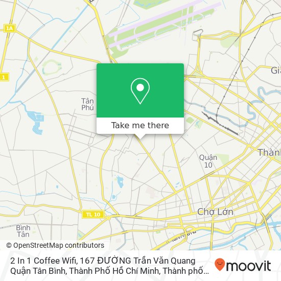 Bản đồ 2 In 1 Coffee Wifi, 167 ĐƯỜNG Trần Văn Quang Quận Tân Bình, Thành Phố Hồ Chí Minh