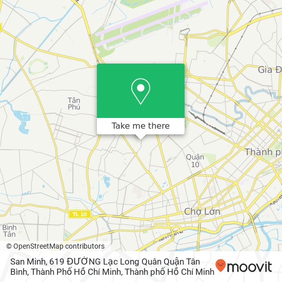 Bản đồ San Minh, 619 ĐƯỜNG Lạc Long Quân Quận Tân Bình, Thành Phố Hồ Chí Minh