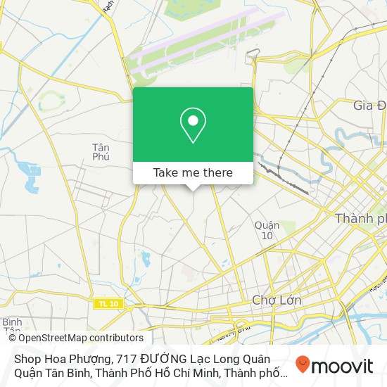 Bản đồ Shop Hoa Phượng, 717 ĐƯỜNG Lạc Long Quân Quận Tân Bình, Thành Phố Hồ Chí Minh