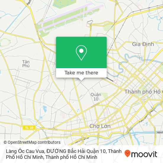 Bản đồ Làng Ốc Cau Vua, ĐƯỜNG Bắc Hải Quận 10, Thành Phố Hồ Chí Minh