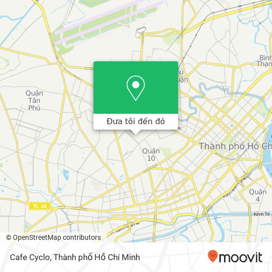 Bản đồ Cafe Cyclo, ĐƯỜNG Đồng Nai Quận 10, Thành Phố Hồ Chí Minh