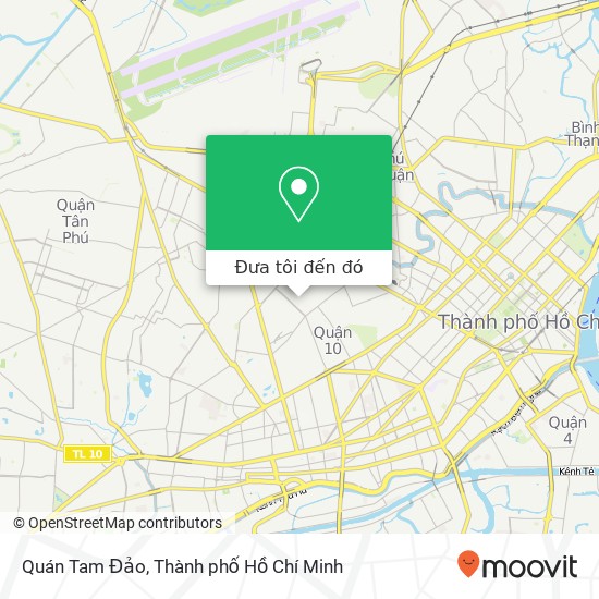 Bản đồ Quán Tam Đảo, ĐƯỜNG Đồng Nai Quận 10, Thành Phố Hồ Chí Minh