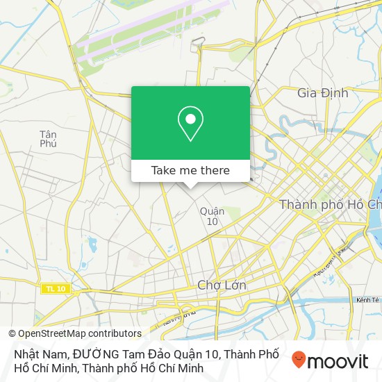 Bản đồ Nhật Nam, ĐƯỜNG Tam Đảo Quận 10, Thành Phố Hồ Chí Minh