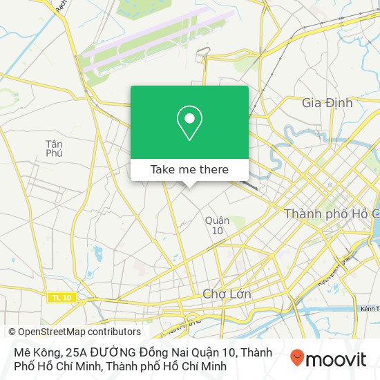 Bản đồ Mê Kông, 25A ĐƯỜNG Đồng Nai Quận 10, Thành Phố Hồ Chí Minh