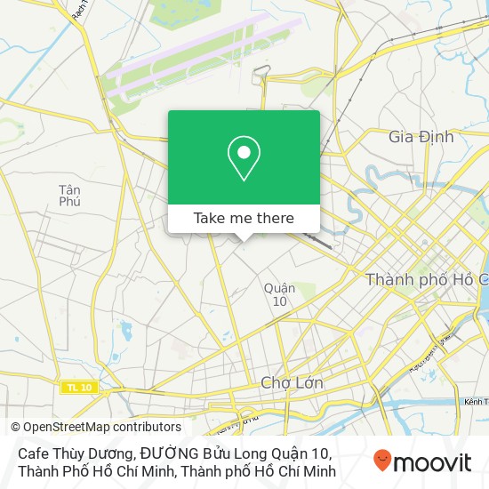 Bản đồ Cafe Thùy Dương, ĐƯỜNG Bửu Long Quận 10, Thành Phố Hồ Chí Minh