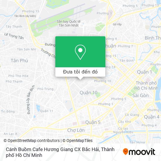 Bản đồ Cánh Buồm Cafe Hương Giang CX Bắc Hải