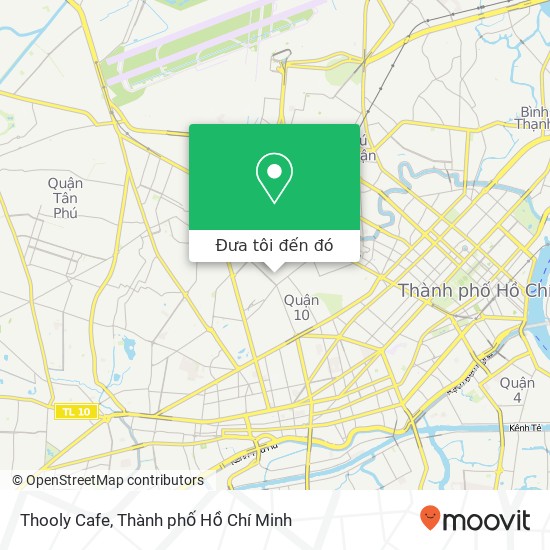 Bản đồ Thooly Cafe, ĐƯỜNG Đồng Nai Quận 10, Thành Phố Hồ Chí Minh