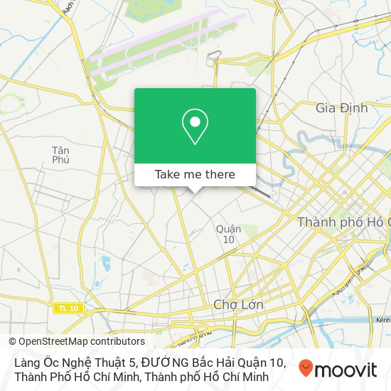 Bản đồ Làng Ốc Nghệ Thuật 5, ĐƯỜNG Bắc Hải Quận 10, Thành Phố Hồ Chí Minh