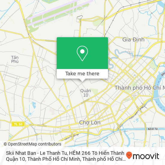 Bản đồ Skii Nhat Ban - Le Thanh Tu, HẺM 266 Tô Hiến Thành Quận 10, Thành Phố Hồ Chí Minh