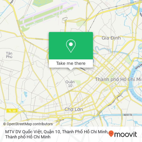 Bản đồ MTV DV Quốc Việt, Quận 10, Thành Phố Hồ Chí Minh