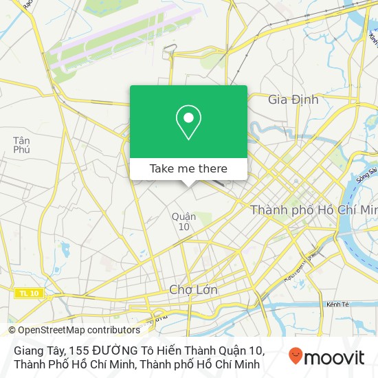 Bản đồ Giang Tây, 155 ĐƯỜNG Tô Hiến Thành Quận 10, Thành Phố Hồ Chí Minh