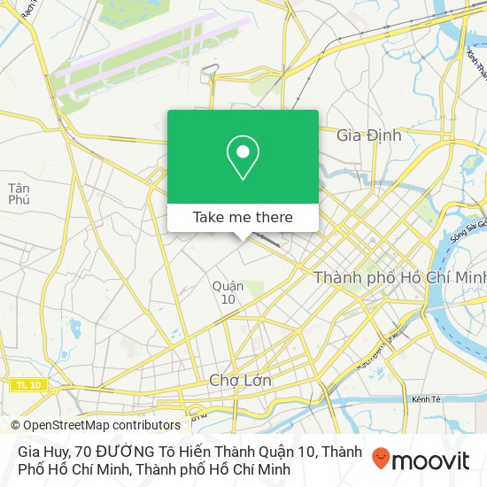 Bản đồ Gia Huy, 70 ĐƯỜNG Tô Hiến Thành Quận 10, Thành Phố Hồ Chí Minh