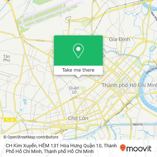 Bản đồ CH Kim Xuyến, HẺM 131 Hòa Hưng Quận 10, Thành Phố Hồ Chí Minh