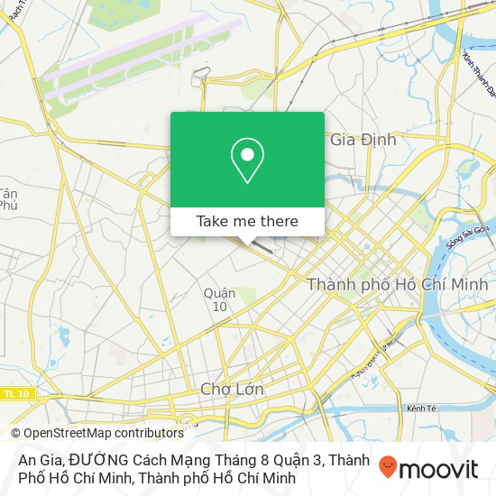 Bản đồ An Gia, ĐƯỜNG Cách Mạng Tháng 8 Quận 3, Thành Phố Hồ Chí Minh