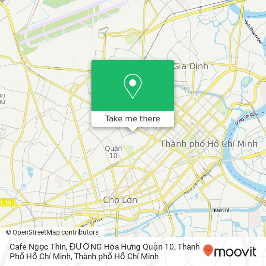 Bản đồ Cafe Ngọc Thìn, ĐƯỜNG Hòa Hưng Quận 10, Thành Phố Hồ Chí Minh