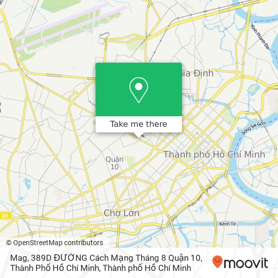 Bản đồ Mag, 389D ĐƯỜNG Cách Mạng Tháng 8 Quận 10, Thành Phố Hồ Chí Minh
