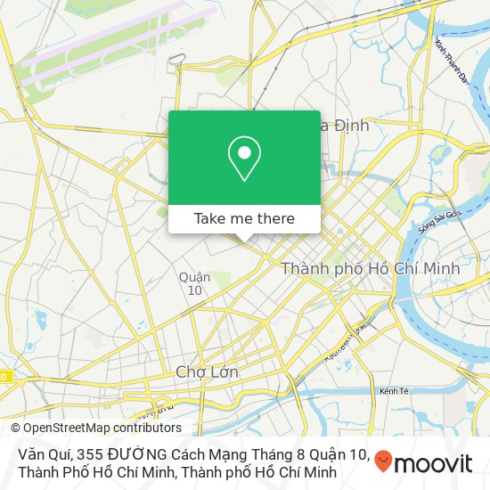 Bản đồ Văn Quí, 355 ĐƯỜNG Cách Mạng Tháng 8 Quận 10, Thành Phố Hồ Chí Minh
