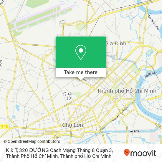 Bản đồ K & T, 320 ĐƯỜNG Cách Mạng Tháng 8 Quận 3, Thành Phố Hồ Chí Minh