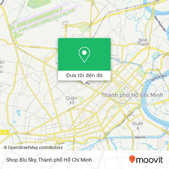 Bản đồ Shop Blu Sky, ĐƯỜNG Cách Mạng Tháng 8 Quận 3, Thành Phố Hồ Chí Minh