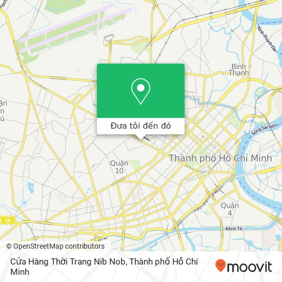 Bản đồ Cửa Hàng Thời Trang Nib Nob, ĐƯỜNG Cách Mạng Tháng 8 Quận 3, Thành Phố Hồ Chí Minh