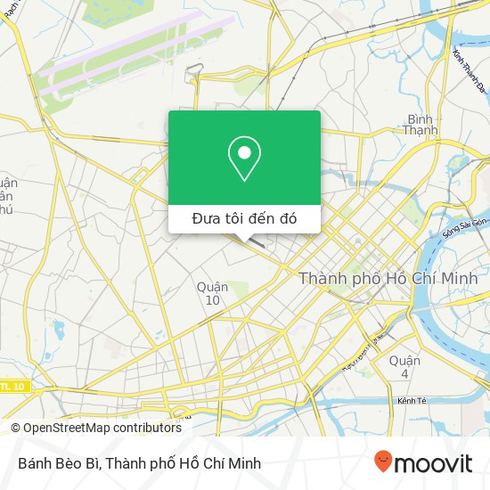 Bản đồ Bánh Bèo Bì, ĐƯỜNG Cách Mạng Tháng 8 Quận 10, Thành Phố Hồ Chí Minh