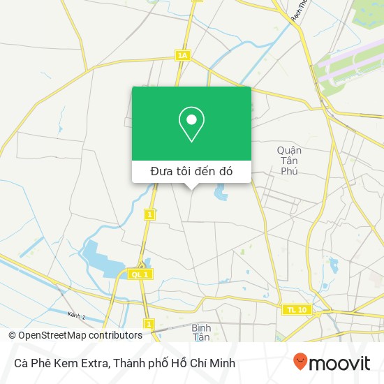 Bản đồ Cà Phê Kem Extra, Gò Xoài Quận Bình Tân, Thành Phố Hồ Chí Minh