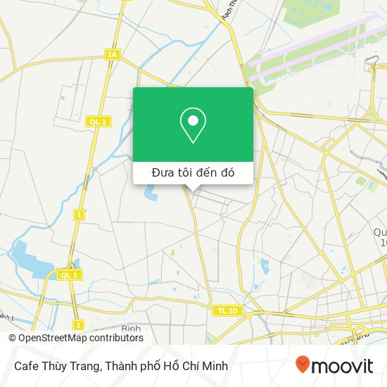 Bản đồ Cafe Thùy Trang, ĐƯỜNG Văn Cao Quận Tân Phú, Thành Phố Hồ Chí Minh