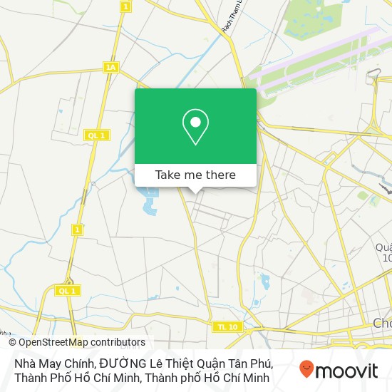 Bản đồ Nhà May Chính, ĐƯỜNG Lê Thiệt Quận Tân Phú, Thành Phố Hồ Chí Minh