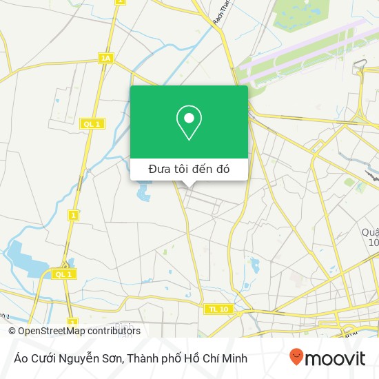 Bản đồ Áo Cưới Nguyễn Sơn, ĐƯỜNG Nguyễn Sơn Quận Tân Phú, Thành Phố Hồ Chí Minh