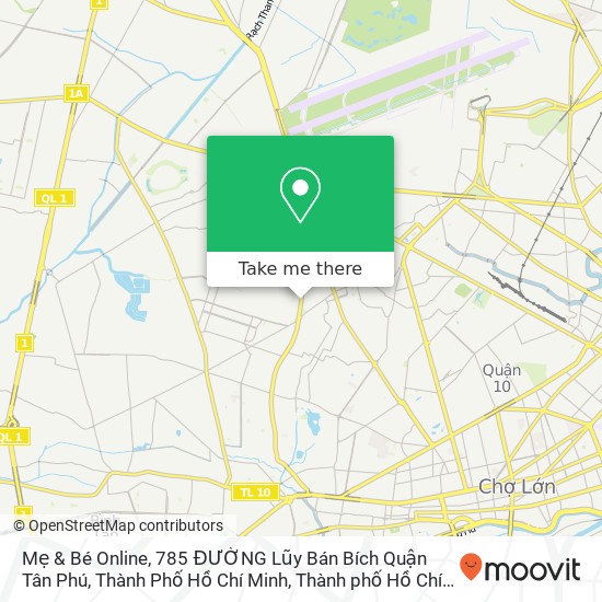 Bản đồ Mẹ & Bé Online, 785 ĐƯỜNG Lũy Bán Bích Quận Tân Phú, Thành Phố Hồ Chí Minh