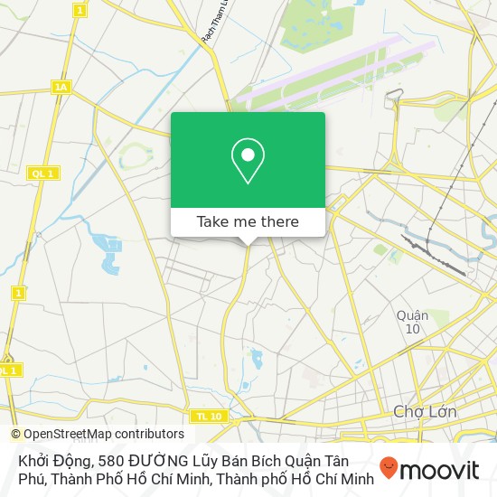 Bản đồ Khởi Động, 580 ĐƯỜNG Lũy Bán Bích Quận Tân Phú, Thành Phố Hồ Chí Minh