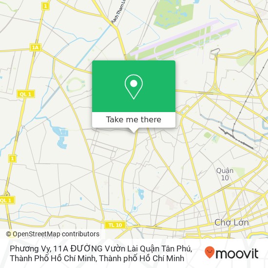 Bản đồ Phương Vy, 11A ĐƯỜNG Vườn Lài Quận Tân Phú, Thành Phố Hồ Chí Minh