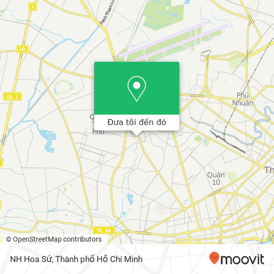 Bản đồ NH Hoa Sứ, ĐƯỜNG Tân Thành Quận Tân Phú, Thành Phố Hồ Chí Minh