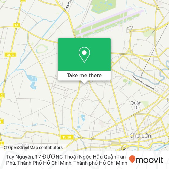 Bản đồ Tây Nguyên, 17 ĐƯỜNG Thoại Ngọc Hầu Quận Tân Phú, Thành Phố Hồ Chí Minh