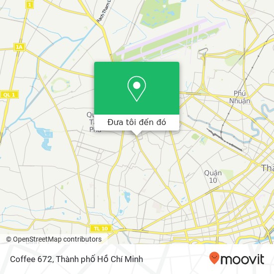 Bản đồ Coffee 672, ĐƯỜNG Hồng Lạc Quận Tân Bình, Thành Phố Hồ Chí Minh